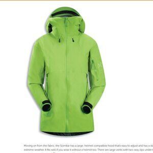 Arc’teryx Scimitar Gore-Tex Pro Jacket, Women's M Authentic